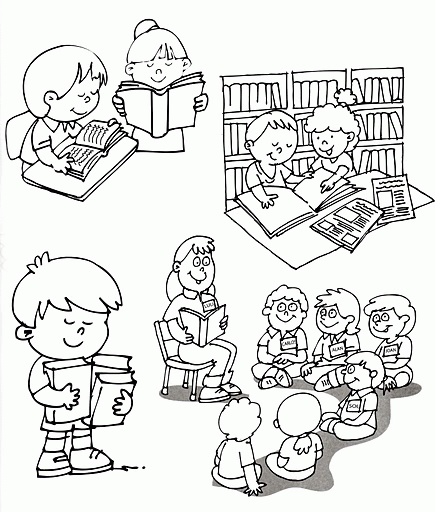Biblioteka kolorowanki